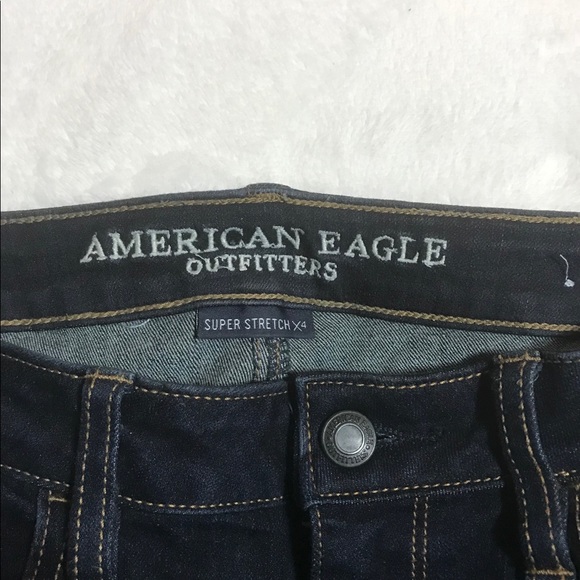 American Eagle Navy Skinny Jeans Size 8 - Picture 7 of 8